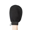 1 Piece Black Colour Body Exfoliating Glove - Pure Viscose Fibre, Exfoliating Body Glove for Dead Skin, Tan Removal for Face and Body. 