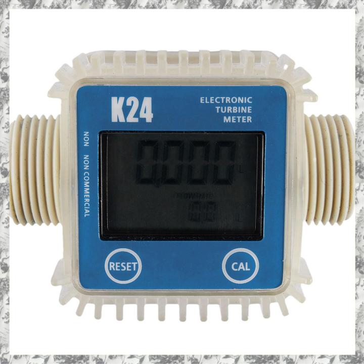 CGearuppt 1 Pcs K24 Lcd Turbine Digital Fuel Flow Meter Widely Used For ...