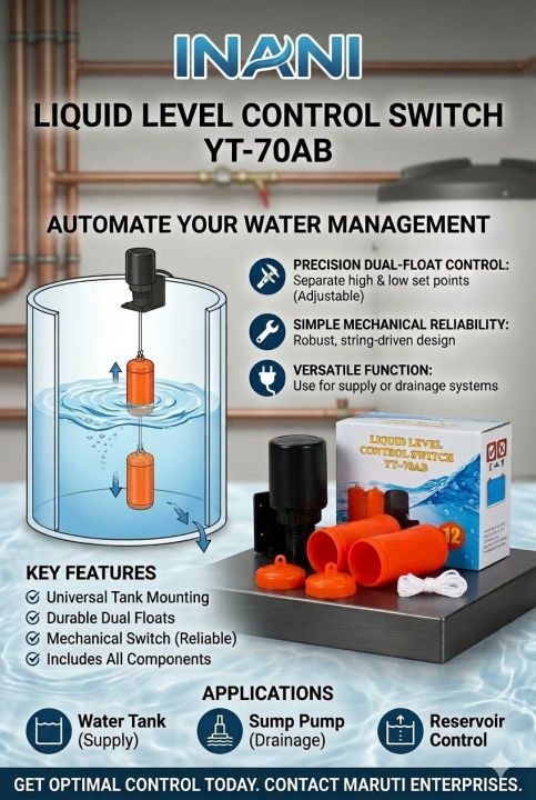 Double Float Suspension Automatic Liquid Level Controller Pump Level ...