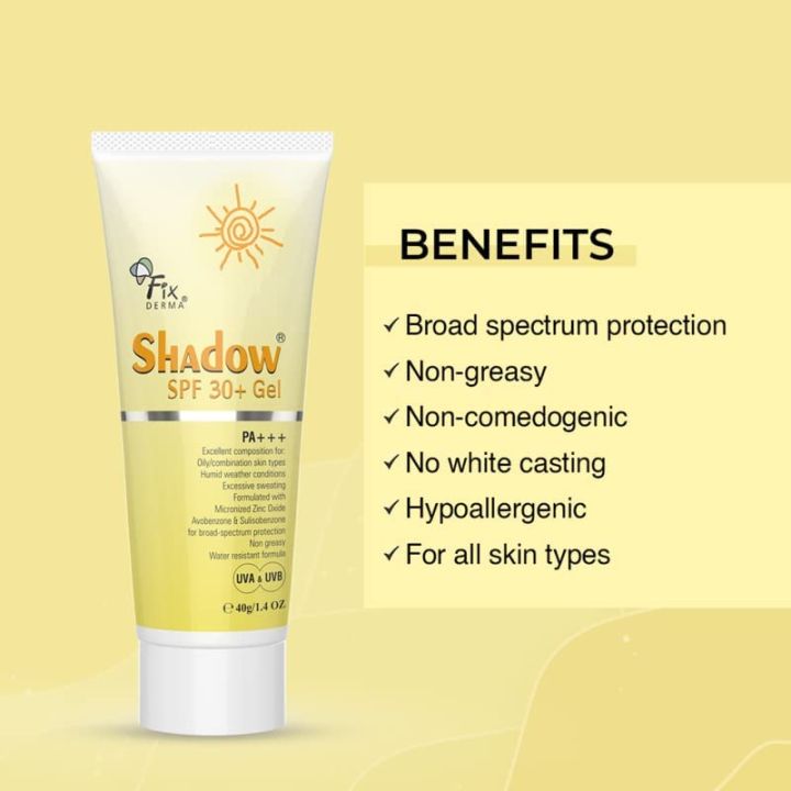 Fixderma%20Shadow%20SPF%2030+%20Gel,%20PA+++,%20Sunscreen%20For%20Oily/Combination%20Skin%20Types,%2075g%20-%20Image%207