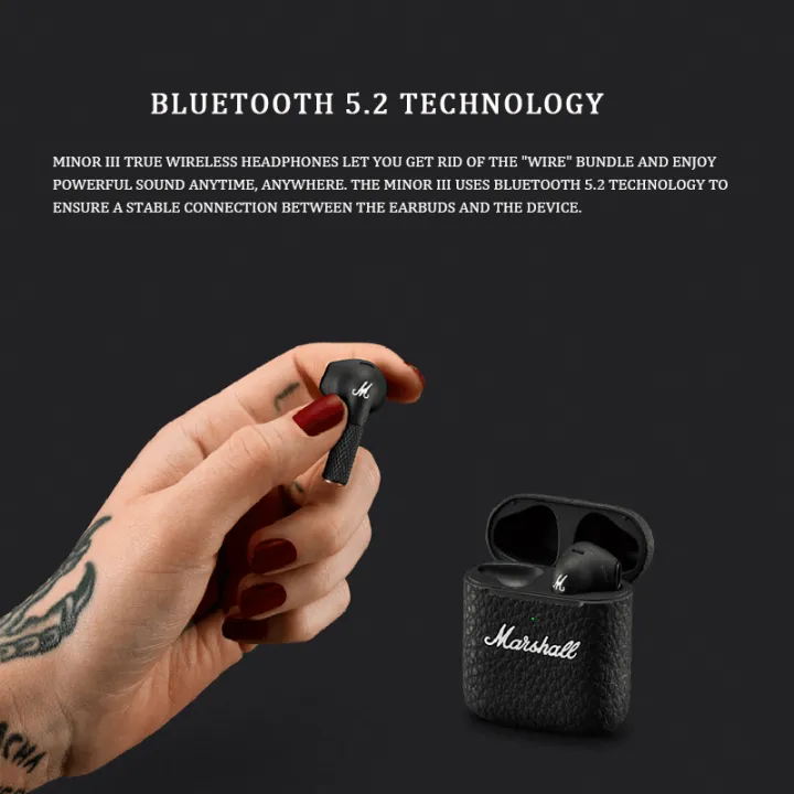 Marshall%20Minor%203/Motif%20ANC%20True%20Wireless%20Bluetooth%20Earphones%20Built-in%20Microphone%20Call%20true%20wireless%20stereo%20Waterproof%20Active%20Noise%20Cancelling%20-%20Image%202
