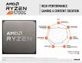 AMD Ryzen 7 5700G Tray (3.8~4.6GHz, 8-Core, 16-Threads, 32MB L3 Cache) Desktop Processor with Radeon Graphics. 