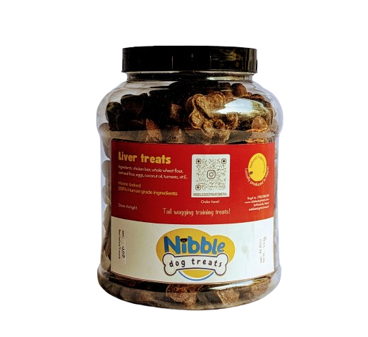 Nibble Dog Treats - Chicken Lvr and Apple treats - 450gm