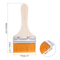 Spreeshop 15pcs Paint Brushes Paint Brush Nylon Flat Wall Paint Brush Soft Bristle with Wood Handle for Painting DIY 1.5 Inch. 