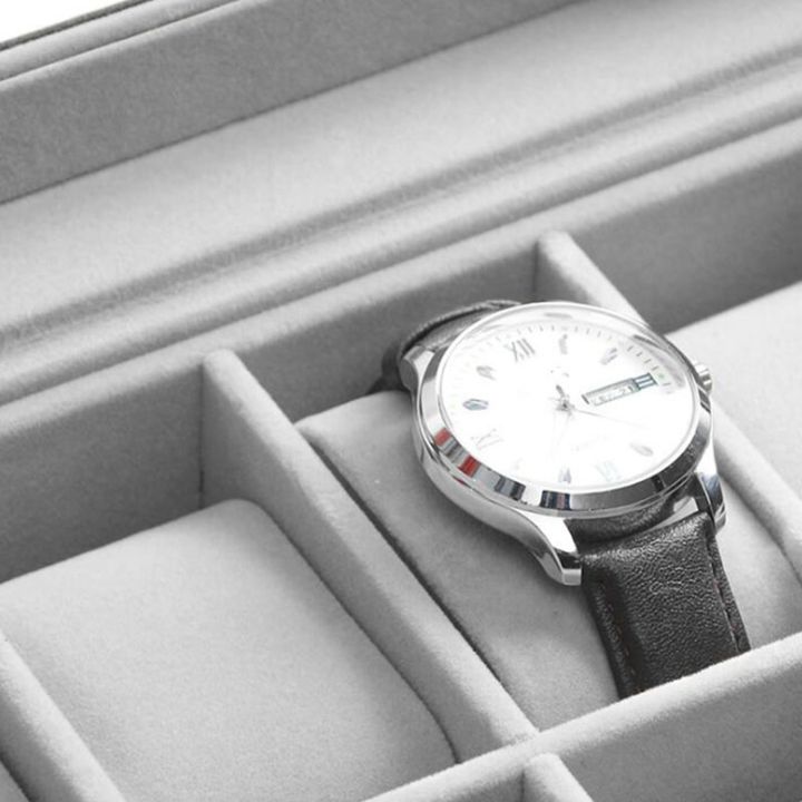 Vintage%20Watch%20Box%20Storage%20Mens%20Watch%20Organizer%20Jewelry%20Display%20Case%20-%20Image%204