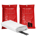 2PCS Emergency Fire Blanket, Fire Blanket, Fire Suppression Blanket for Kitchen, Grill, Fireplace (39.4Inch X 39.4Inch) Easy to Use. 