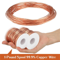 4 Rolls Soft Copper Wire Solid Bare Bendable Wire for Electroculture, Jewelry Making (12 Gauge 52.49Feet Per Roll). 