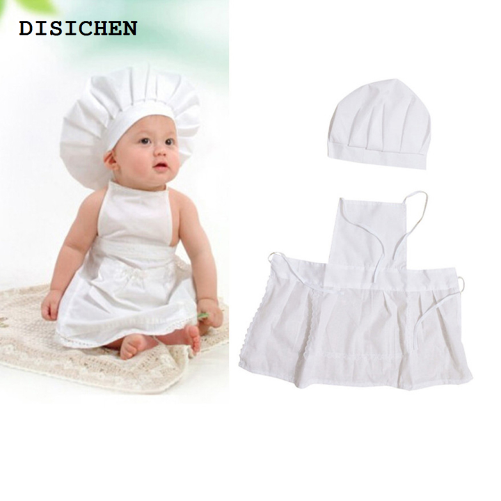 DISICHEN%20Portable%20Cute%20For%20Kids%20Costumes%20Cook%20Cotton%20Blended%20Chef%20Hat%20Apron%20Baby%20Photos%20Costume%20Photography%20-%20Image%205