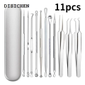 DISICHEN Fashion 1 Set Blackhead Comedone Acne Pimple Belmish Extractor Vacuum Blackhead Remover Tool Spoon for Face Skin Care Tool. 