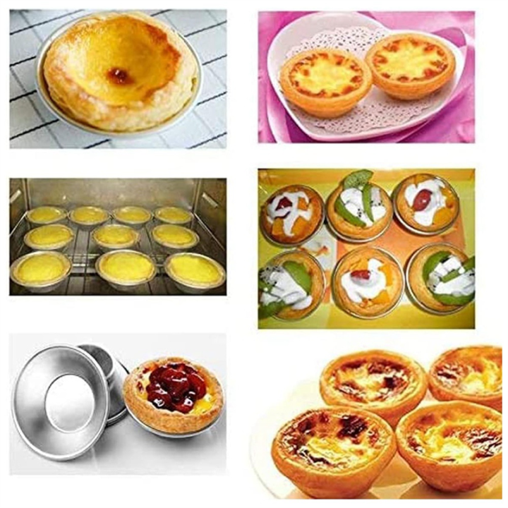 25%20Pack%20Egg%20Tart%20Mold%20Egg%20Tart%20Cup%20Egg%20Tart%20Base,%20Round%20Resuable%20Nonstick%20(Aluminum)%20Easy%20to%20Use%20Silver%20-%20Image%203