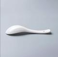 Porcelain Soup Spoon (13cm, White). 