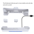For Slim Game Console Horizontal Storage Stand Portable Flat Stand with 4 USB2.0 Ports Multi-Function Stand Easy to Use. 