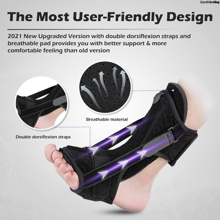LutingHigh%20Quality%20ZaozhixunbaFifty%20percent%20discount%201/2Pcs%20Plantar%20Fasciitis%20Night%20Splint%20Adjustable%20Foot%20Drop%20Orthotic%20Brace%20with%20Massage%20Ball%20Unisex%20Night%20Splint%20for%20Easing%20Pains%20-%20Image%203