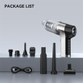 Mini Handheld Vacuum Cleaner Handheld Wireless Black & Silver-Gray ABS Car 3-In-1 Compressed Air Multifunctional Brushless Motor. 