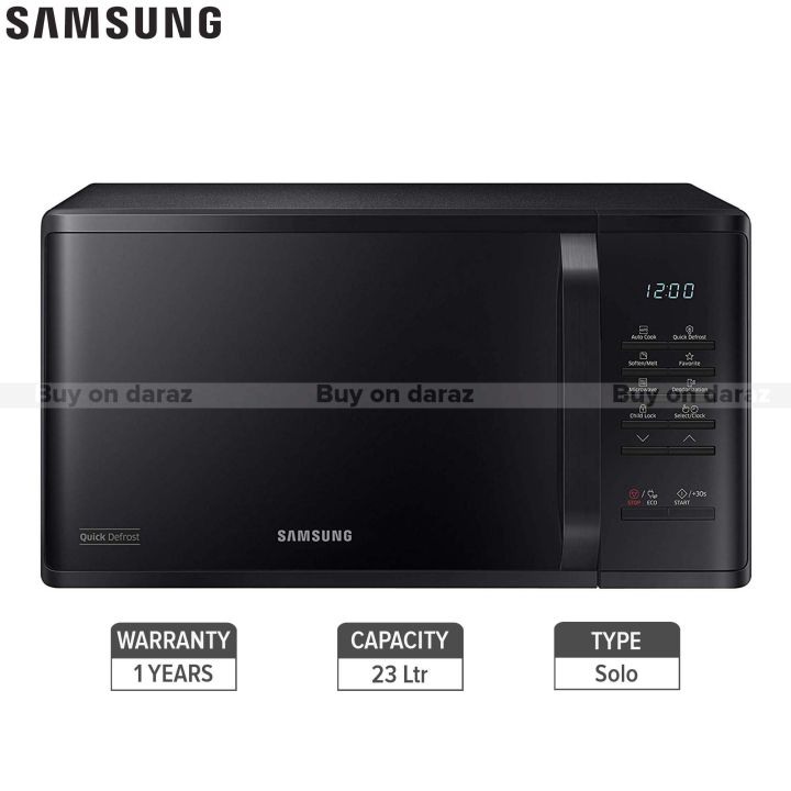 Samsung  23 L Solo Microwave Oven (Ms23K3513Ak/T, Black)