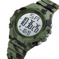 SKMEI 1715  Men's Digital LED Light Week Date Indicator Wristwatch - Green. 