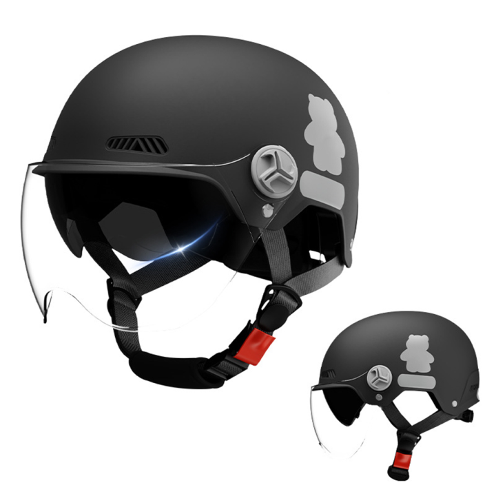 AXK%20Motorcycle%20Open%20Face%20Helmet%20Sun%20Transparent%20Visor%20Wind%20Shield%20Dual%20Lens%20Adjustable%20Quick%20Release%20Buckle%20Stylish%20Half%20Helmet%20For%20Men%20Women%20708-1A%20Bles%20Online%20-%20Image%207