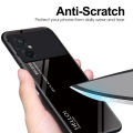 Vantime Case for Xiaomi Poco M5 Glossy Glass Gradient Back Hard Shockproof Casing. 