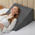 Orthopedic Bed Wedge Pillow for Acid Reflux & Gerd | Memory Foam Incline Back Support Cushion for Snoring Relief. 