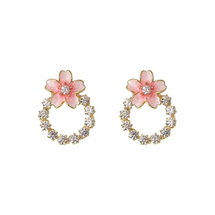 Enacolor%20S925%20Silver%20Needle%20Cute%20Sakura%20Cherry%20Blossom%20Flower%20Stud%20Earrings%20for%20Girl%20Ins%20Accessories%202023%20New%20-%20Image%205
