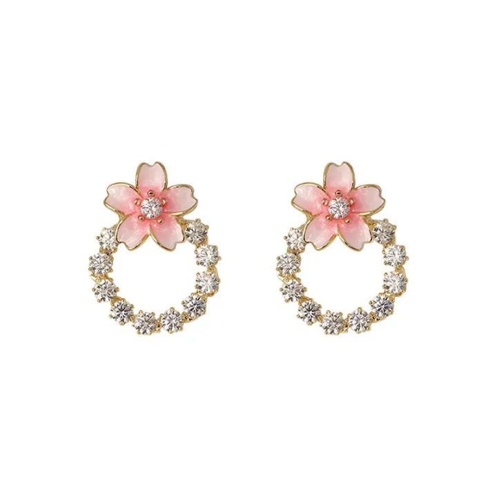 Enacolor%20S925%20Silver%20Needle%20Cute%20Sakura%20Cherry%20Blossom%20Flower%20Stud%20Earrings%20for%20Women%20Girl%20Ins%20Accessories%202023%20New%20-%20Image%205