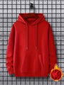 New Warm Fleece  Drawstring Hoodie For Men and Women. 