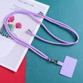 1.5 Meter Long Universal Crossbody Nylon Patch Phone | Lanyards Rope Mobile Phone Strap Lanyard. 