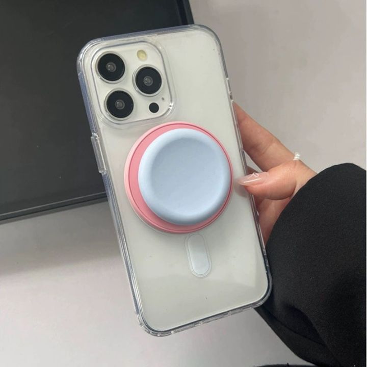 HOCE%20Macaron%20Colorful%20Round%20Silicone%20MagSafe%20Magnetic%20Mobile%20Phone%20Grip%20Tok%20Holder%20For%20iPhone%20Samsung%20Retractable%20Desktop%20Fold%20Phone%20Stand%20-%20Image%203