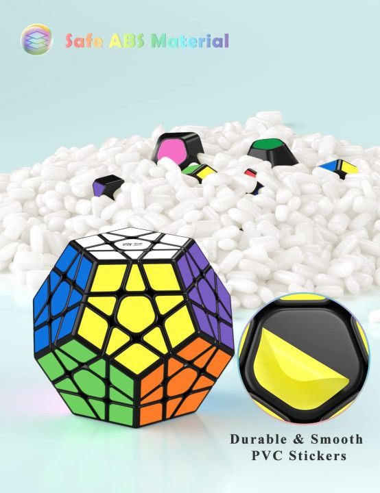 Qi%20Yi%20S%20Megaminx%20Magic%20Speed%20Cube%20Colorized%20Sticke%20Based%20-%20Megamix%20-%20Image%207