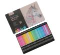 BRUSTRO Artists Pastel Coloured Pencils Tone, Drawing & Colouring, Ideal for Blending & shading (Set of 36) Tin box. 
