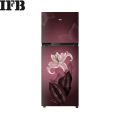 IFB Double Door Refrigerator 243Liters 2 Star Surround-Cool IFBFF-2902FRB  Midnight Bloom Red. 