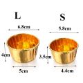 DIY Gold Silver Pastry Tools Cake Liner Cake Paper Cups Cupcake Wrappers Baking Mold Crimping Muffin Cases. 