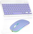 Ultra Slim Rechargeable Wireless Bluetooth Keyboard & Mouse (Portable Mini BT Wireless) for Android Windows PC Tablet. 