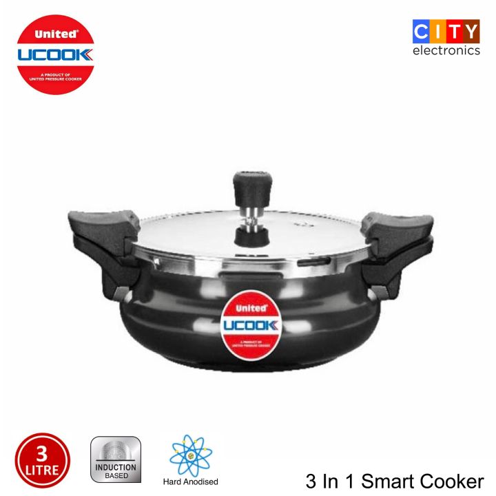 UNITED%20UCOOK%203%20in%201%20Smart%203%20Litres%20Hard%20Anodised%20Induction%20Based%20With%20Outer%20Lid%20Cooker%20(%20Cooker%20+%20Strainer%20+%20Server%20)%20-%20Image%209