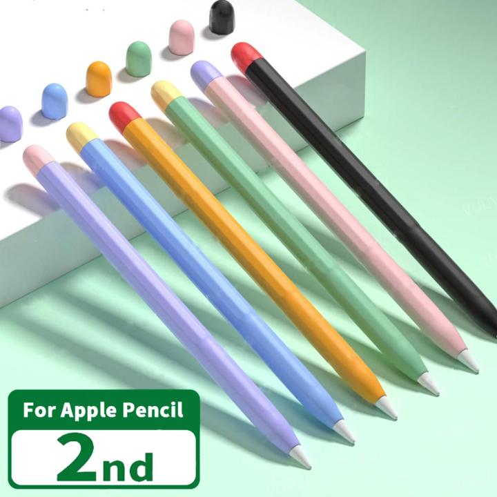 Stylus Cover Silicone Pen Case For Apple Pencil Matching Stylus Non-slip Cover For iPencil 2nd