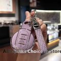 Luxury Premium Car Key Fob Case Cover with Keychain Lanyard for BMW MINI COOPER S ONE JCW F54 F55 F56 F57 F60 CLUBMAN COUNTRYMAN. 