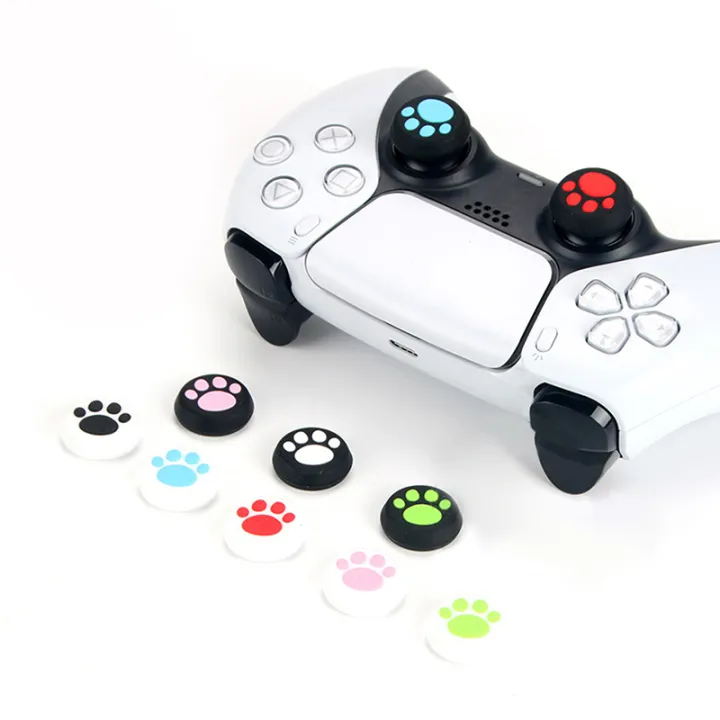 2Pcs%20Cute%20Silicone%20Thumb%20Sticks%20Grips%20for%20PS4/PS5%20Controller%20Caps%20Cover%20Protector%20Taotai%20-%20Image%202