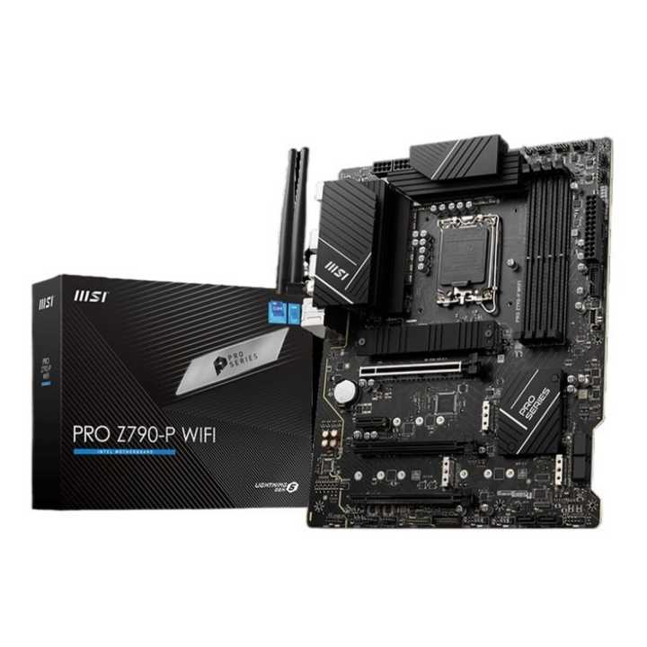 MSI PRO Z790-P Wi-Fi DDR5 Motherboard (ATX | Support 12th, 13th & 14th Gen Intel Processor | 4x RAM | PCIe 5.0 | Gen4 M.2 | 2.5G LAN | USB-C)