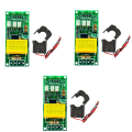 (COKP) 3X 100A PZEM 004T Version Wattmeter+Open CT Kwh Meter Volt Amp Current Test Module for TTL COM2/COM3/COM4. 
