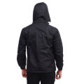 Taffeta Black Double Layer Windcheater Jacket For Men. 