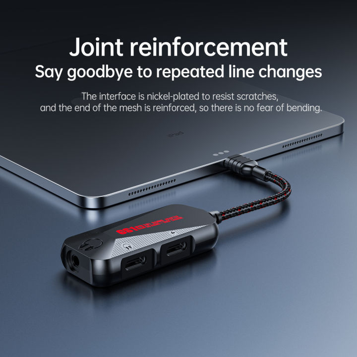 Plextone%20GS1%20Multifunctional%20Hi-Res%20Mobile%20Gaming%20Sound%20Card%20Type%20C%20PD%20QC%2060W%20Fast%20Charge%20USB-C%20to%203.5mm%20Headphone%20Jack%20Adapter%20-%20Image%206