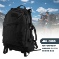 Outdoor 40L 600D Waterproof Oxford Cloth Backpack Bag Black. 