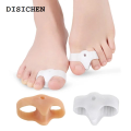 DISICHEN 2025 2pcs=1pair Silicone Toe Spreader Separator Bunion Hallux Valgus Corrector Thumb Finger Correction Straightener Foot Care Tool. 