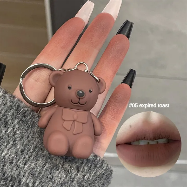 Cute%20Bear%20Keychain%20Lip%20Mud%20Matte%20Velvet%20Mousse%20Grey%20Pink%20Lipstick%20Waterproof%20Long%20Lasting%20Non-Stick%20Cup%20LipGloss%20Korean%20Cosmetic%20-%20Image%207