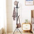 Coat Hanging Stand with Hooks Garment Hanger Shelf. 