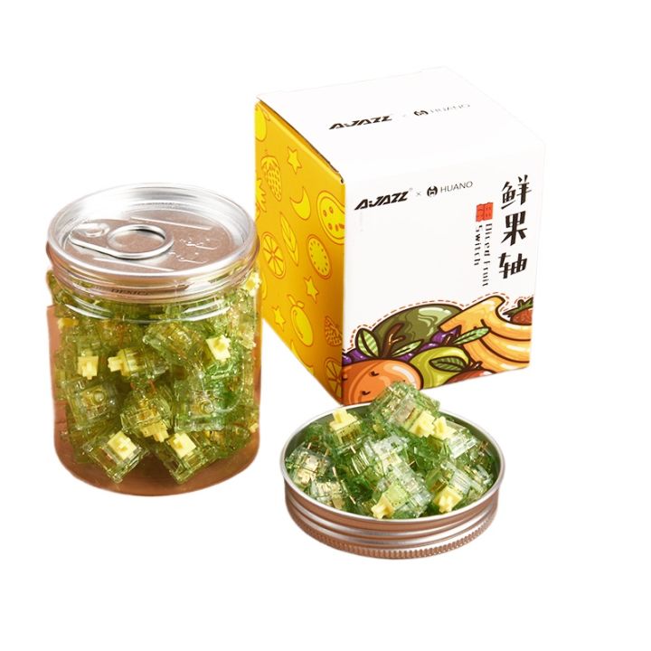 Ajazz%20Diced%20Fruit%20Mechanical%20Keyboard%20Switch%20Banana%20Kiwi%20Peach%20Lubed%20Switches%2045%20pieces%20-%20Image%202