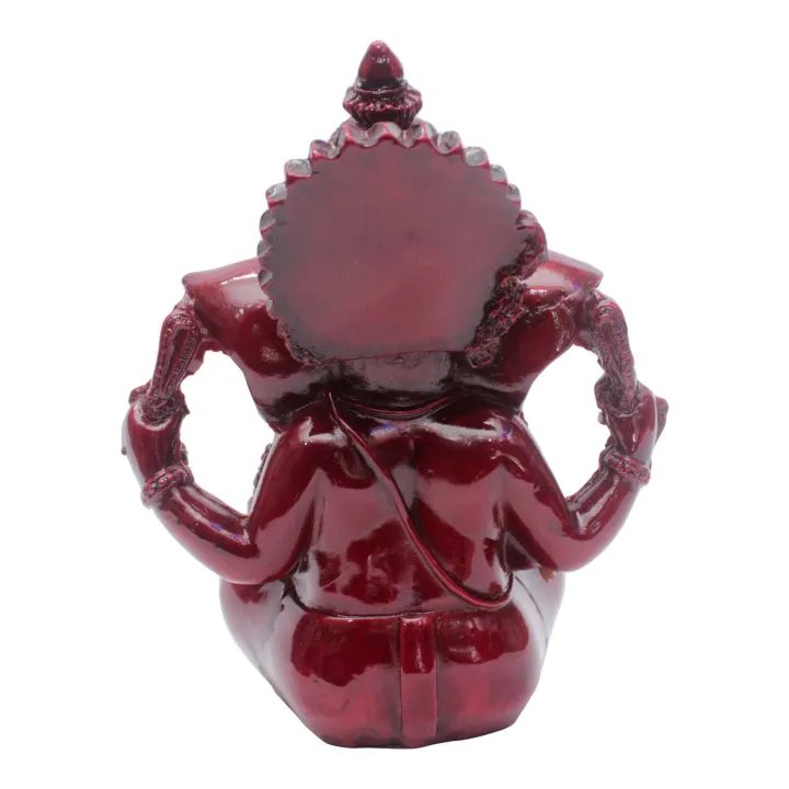 Maroon%20God%20Ganesh%20Ceramic%20Statue%206inch%20-%20Image%204