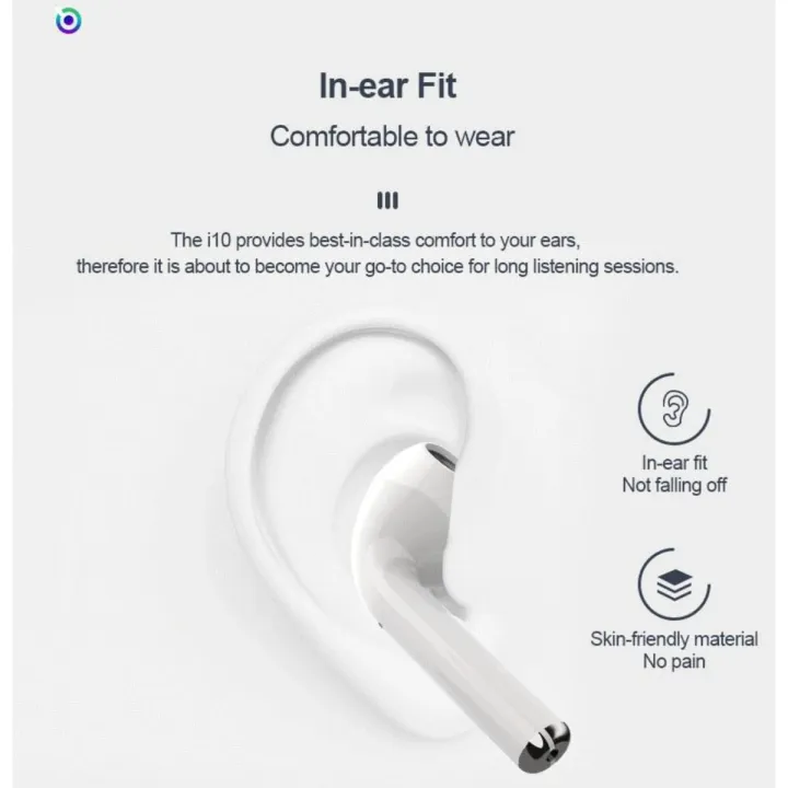 I10%20Tws%20Bluetooth%205.0%20Earbuds%20Tap%20Control%20Automatically%20Pairing%20-%20White%20-%20Image%205
