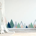 Scandinavian Mountains Ardika Wall Sticker 165cm(W) x 45cm(H). 