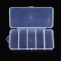 Portable Transparent Plastic Storage Box Compartment Container For Beads Jewelry MNP. 
